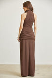NAOMI HIGH NECK MAXI DRESS