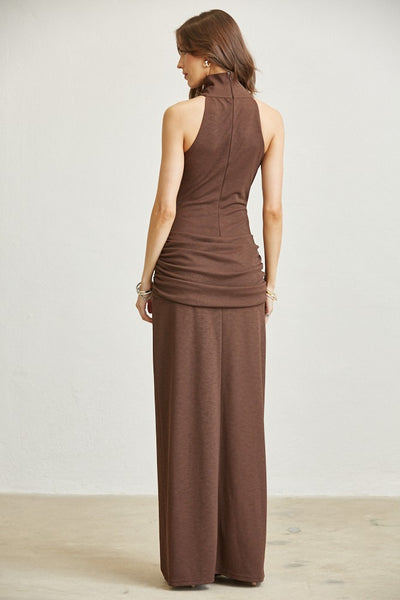 NAOMI HIGH NECK MAXI DRESS