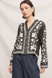 MARLENE EMBROIDERY DETAIL BLOUSE