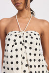 ASTRID POLKA DOT HALTER TOP