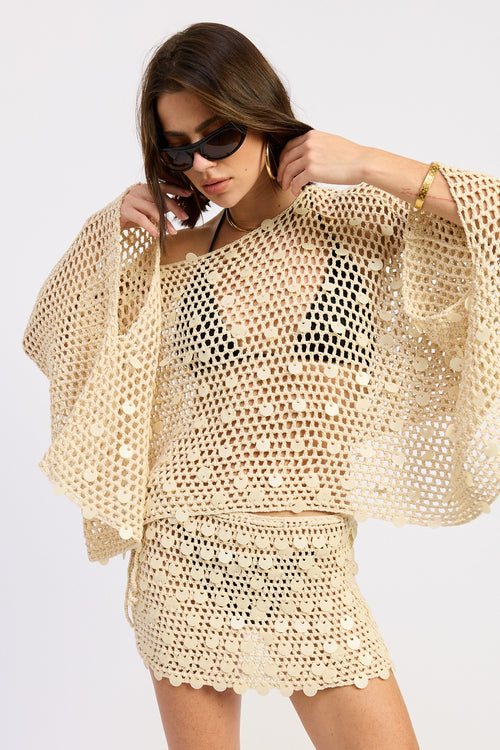 PLAYA CROCHET PONCHO