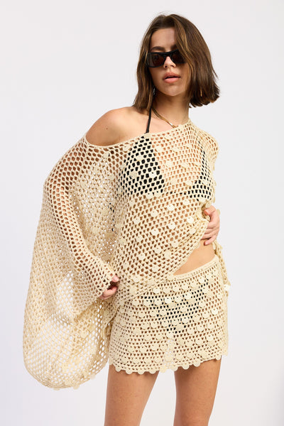 PLAYA CROCHET PONCHO