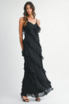 MILEY TIERED RUFFLED MAXI DRESS