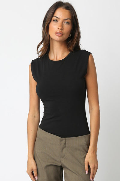 AUDRINA SLEEVELESS BODYSUIT