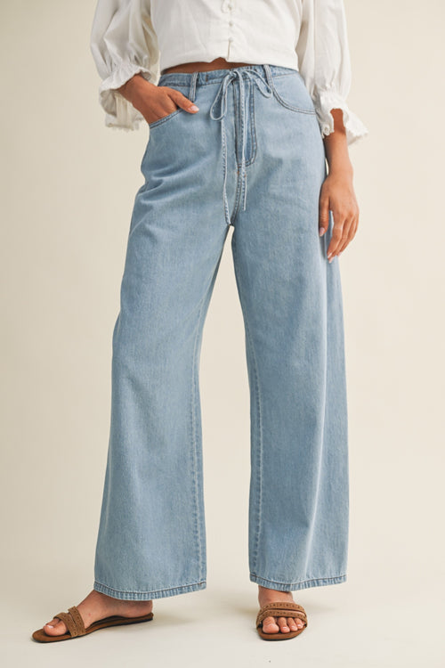 BAYLEN DRAWSTRING DENIM TROUSER