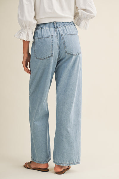 BAYLEN DRAWSTRING DENIM TROUSER