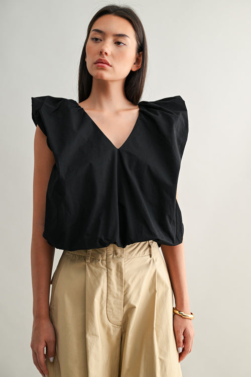 PAULINE POPLIN TOP