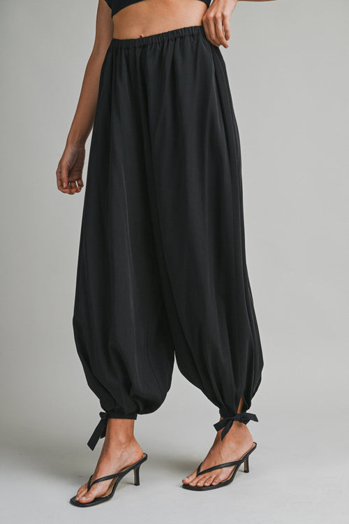 EMMA BALLOON PANT WITH ANKLE TIE