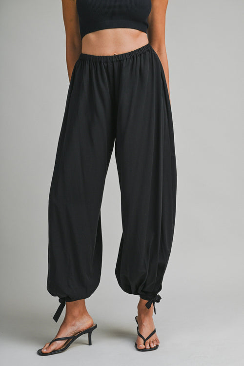 EMMA BALLOON PANT WITH ANKLE TIE