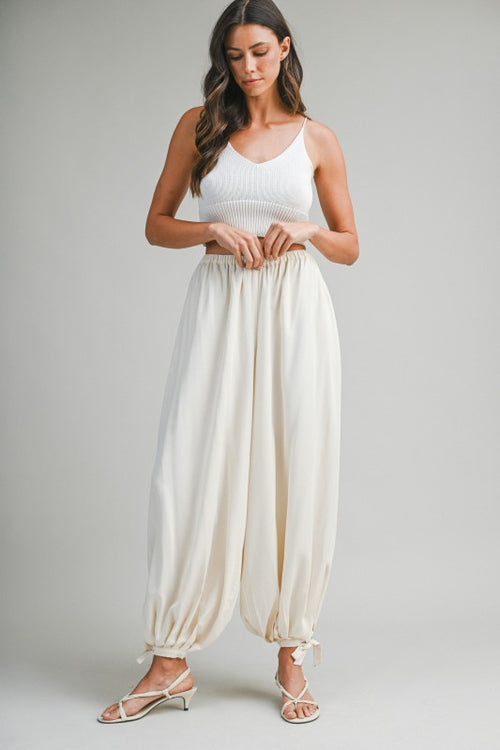 EMMA BALLOON PANT WITH ANKLE TIE