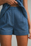 KAIA DENIM SHORTS