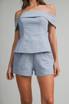ESTELLE LINEN TAILORED SHORT