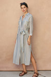 CHARLIE STRIPED SHIRT DRESS