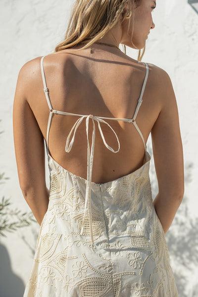 KARINA EMBROIDERED MAXI DRESS