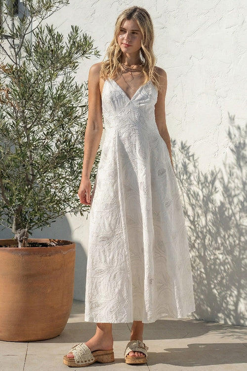 KARINA EMBROIDERED MAXI DRESS