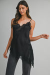LANA ASYMMETRIC LACE CAMI TOP