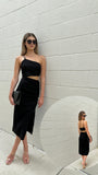 JULIE ONE SHOULDER MIDI DRESS