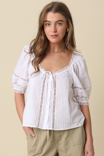 DANA RUFFLE TOP