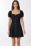 ELISSA PUFF SLEEVE MINI DRESS