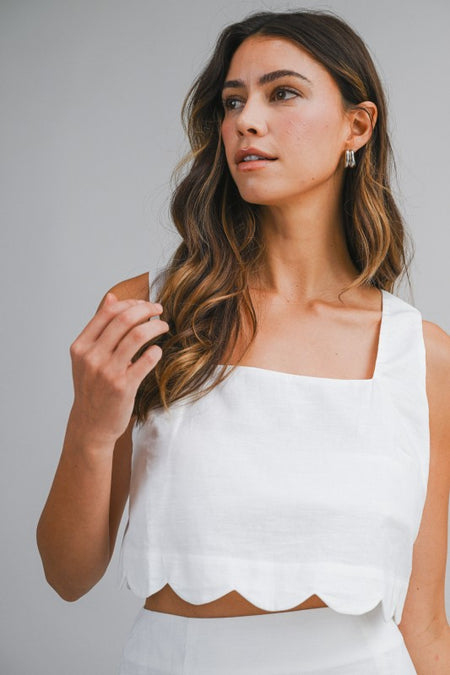 HELENA POPLIN BUBBLE CAMI TOP