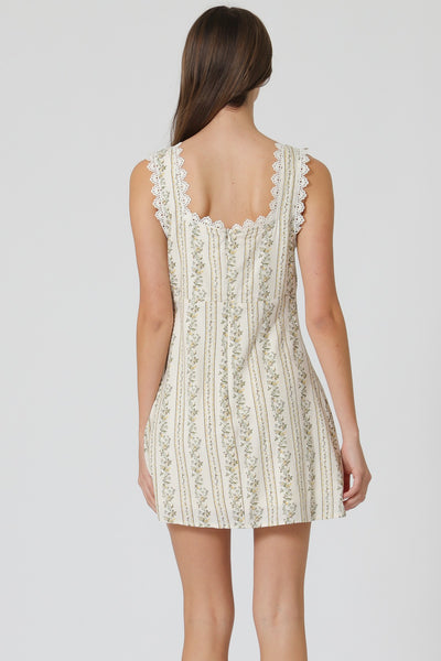 LUNA LACE TRIM MINI DRESS
