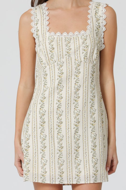 LUNA LACE TRIM MINI DRESS