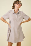 PAIGE STRIPED SHIRT  DRESS