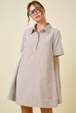 PAIGE STRIPED SHIRT  DRESS
