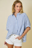 STEVIE BUTTON DOWN BOXY SHIRT