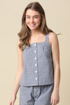 TIFFANY BUTTON CRISS CROSS TOP
