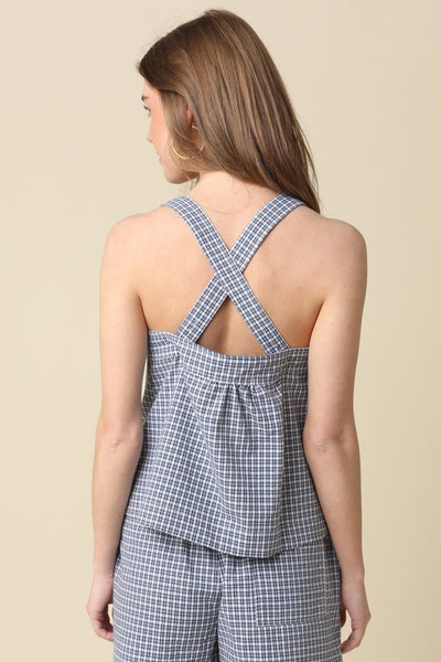 TIFFANY BUTTON CRISS CROSS TOP