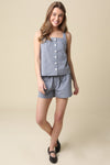 TIFFANY BUTTON CRISS CROSS TOP