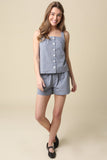 TIFFANY GINGHAM DRAWSTRING SHORTS