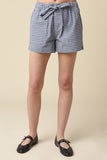 TIFFANY GINGHAM DRAWSTRING SHORTS