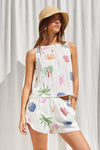 SOL TROPICAL PRINT SHORTS
