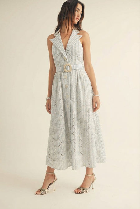 CLEMENTINE LINEN MINI DRESS