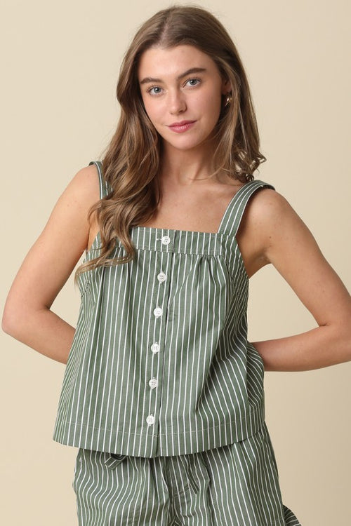 AURORA STRIPED SWING CAMISOLE