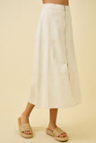 SUNLEE DENIM MIDI SKIRT