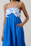 KAILANI FLORAL EMBROIDERY MAXI DRESS