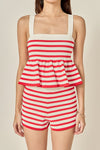JANOS KNITTED STRIPED SHORTS