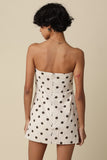 MARGELI POLKA DOT LINEN ROMPER