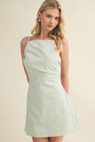 BEATRIX FRONT GATHER MINI DRESS