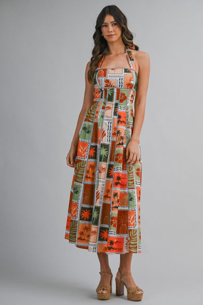 VERANO TROPICAL PRINT MAXI