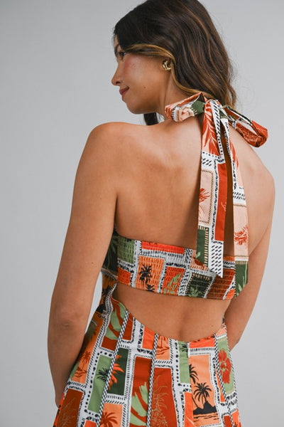 VERANO TROPICAL PRINT MAXI