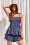 DEB SMOCKED TOP