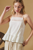 MILA LACE TRIM TOP