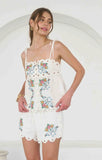 BETTINA SCALLOP EMBROIDERED TOP