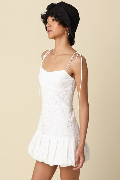 ITSY BUBBLE HEM MINI DRESS