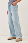 CLOVER DRAWSTRING WIDELEG DENIM
