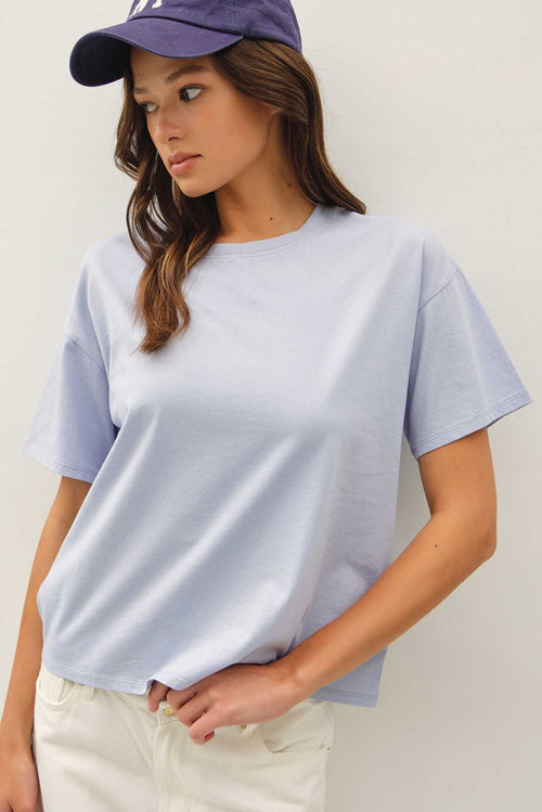 LILLA COTTON JERSEY T SHIRT